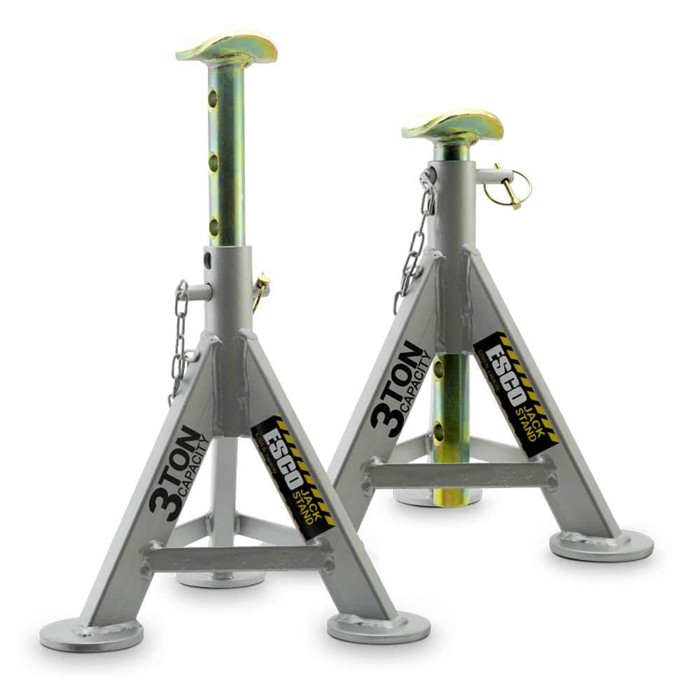 10-Ton Pin Type Jack Stands, Pair from 18-1/2 to 30 2 pack - California  Tools And Equipment