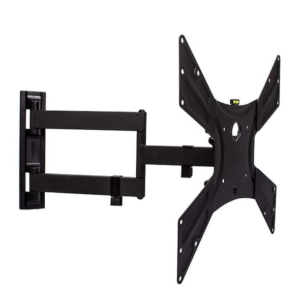 QualGear Universal Ultra Slim Low-Profile Full-Motion TV Wall Mount Kit for  most 23 in. - 55 in. TVs QG-TM-021-BLK - The Home Depot