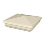 Tan Vinyl New England Fence Post Cap Outdoor Essentials 5 in x 5 in 