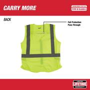 Small/Medium Yellow Class 2 High Visibility Safety Vest with 10 Pockets (4-Pack)