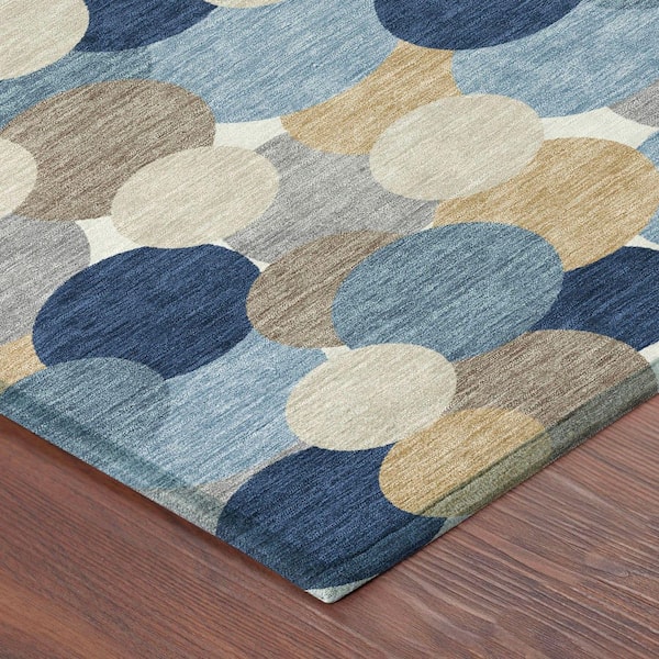 Chantille Machine Washable Indoor/Outdoor Abstract ACN2450 Blue 3 ft. x 5 ft. Area Rug