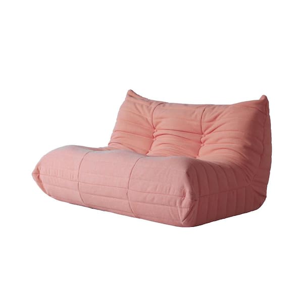 34.25 in. W Armless Teddy Velvet Modular Lazy Floor Sofa in. Green