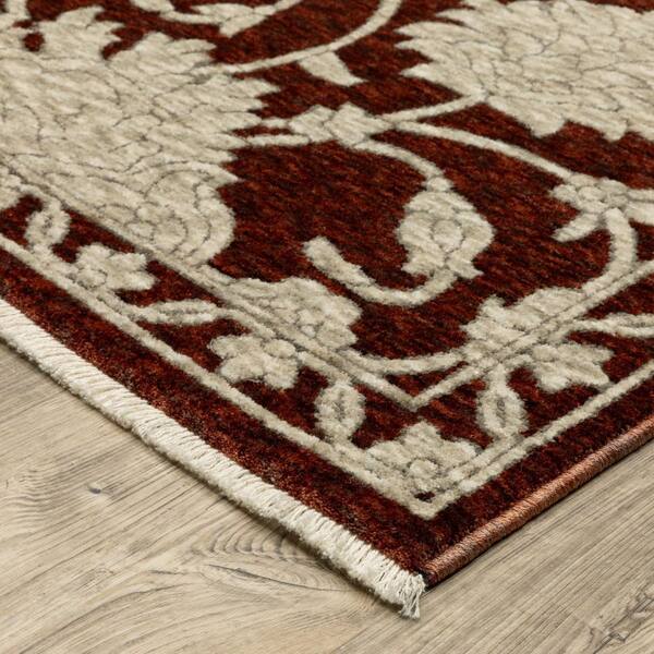 2' X 3' Black And Ivory Oriental Area Rug