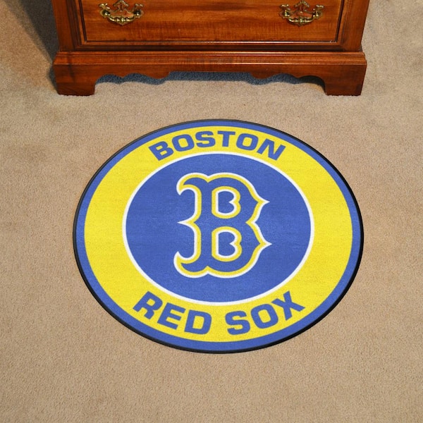 FANMATS MLB Boston Red Sox Photorealistic 27 in. Round Baseball Mat 6332 -  The Home Depot