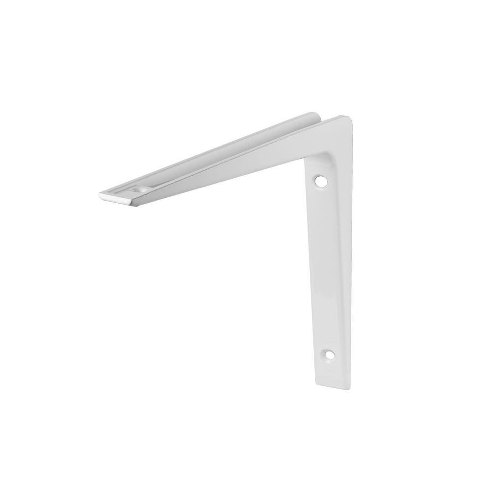 Dolle Purist 7.9 In. White Aluminum Shelf Bracket Set Of 2 90313 - The 