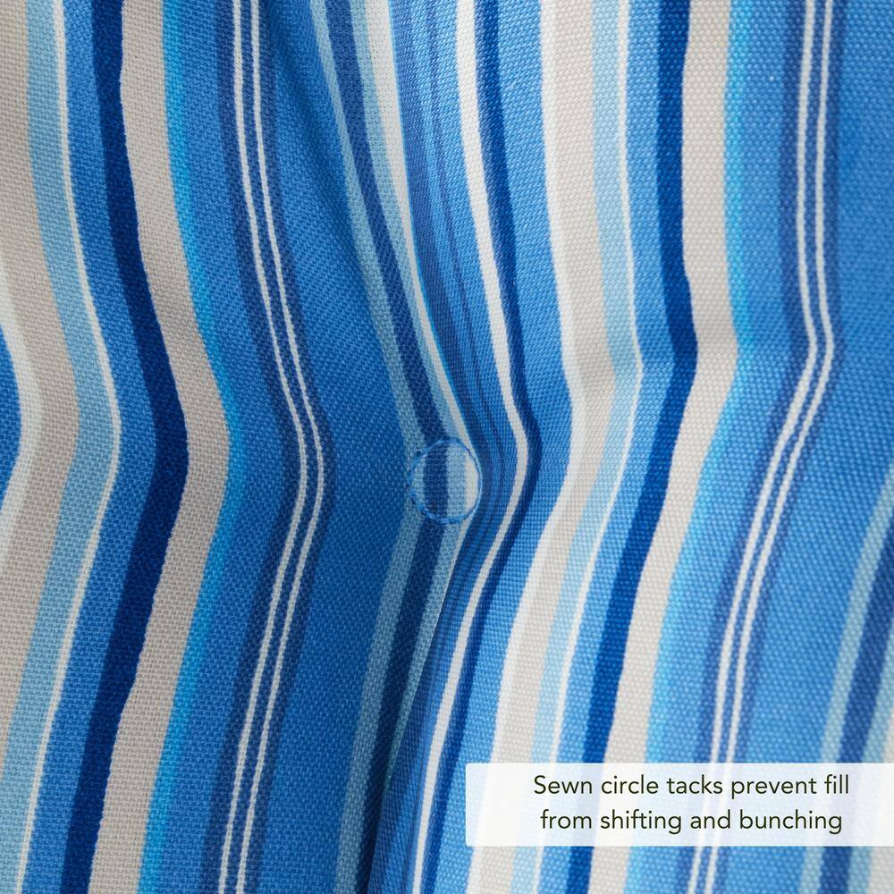 Sapphire Stripe 51" x 18" Reversible Outdoor Bench Cushion