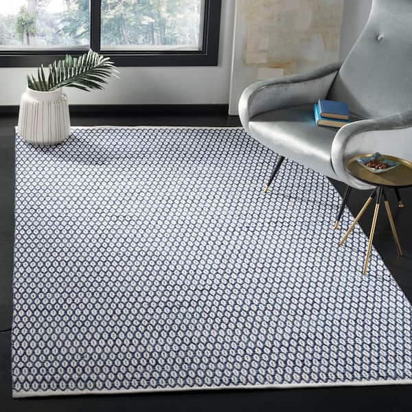 Montauk Navy/Ivory 9 ft. x 12 ft. Geometric Multi-Diamonds Area Rug