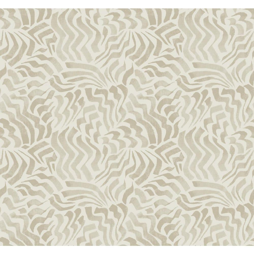 Zora Wave Beige Wallpaper