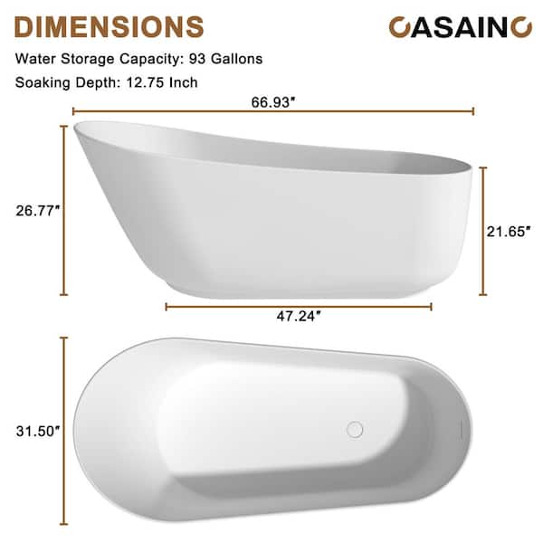 Small bathtub size hotsell