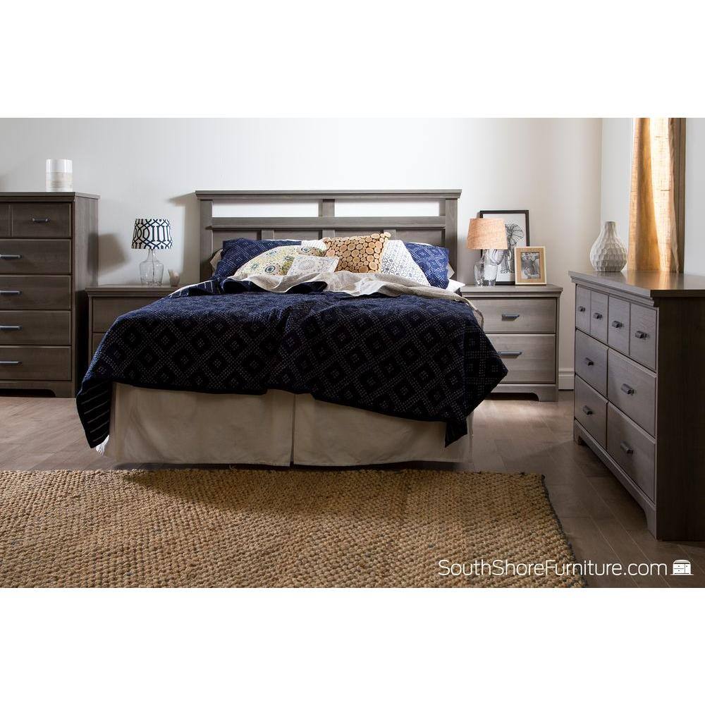 Cottage Charm Gray Maple 6-Drawer Double Dresser with Soft Close