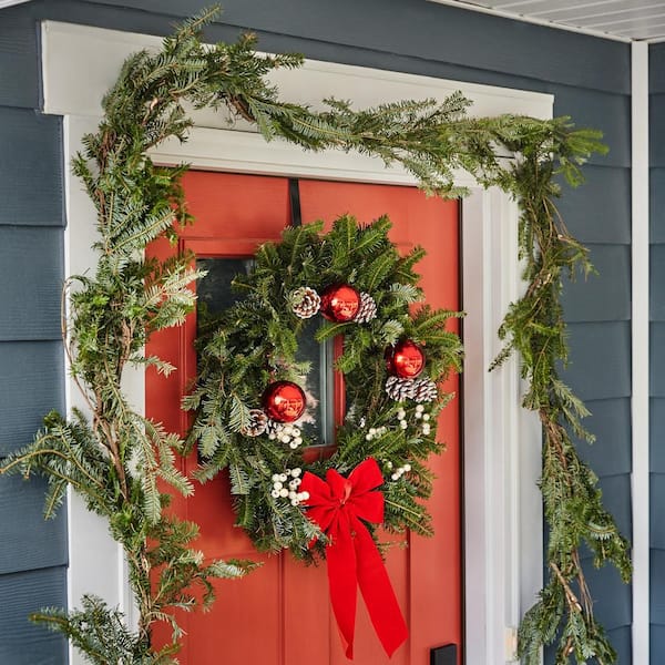 25 ft. Fresh Mixed Greens Garland (1-Pack)