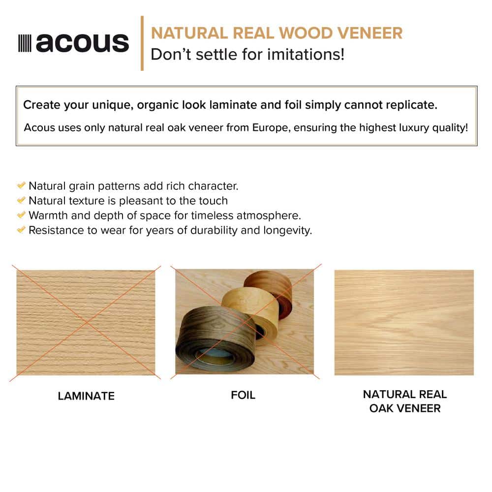 Light Oak 12'' x 96'' Foldable Wall Panels with Horizontal Slats