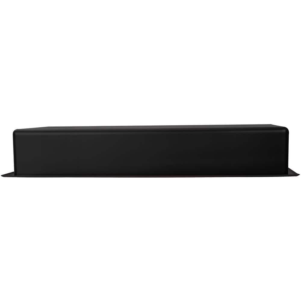 Matte Black Stainless Steel Double Shelf Shower Niche