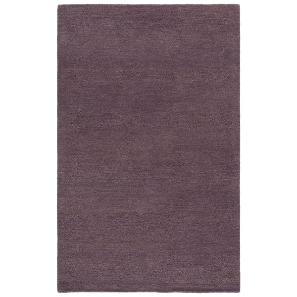 Himalaya 5 ft. x 8 ft. Purple Solid Area Rug