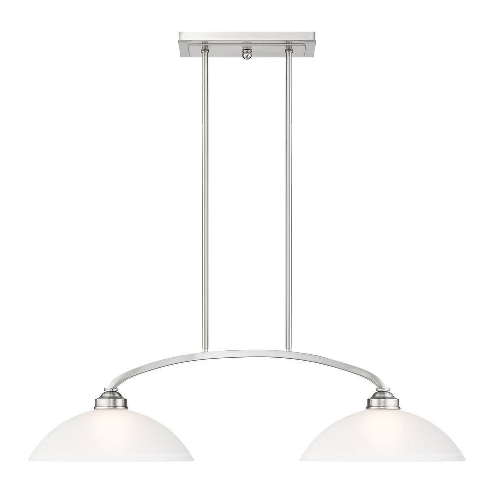 Livex Lighting Somerset 2 Light Brushed Nickel Chandelier 4222-91 Sansujyuku sansujyuku.com