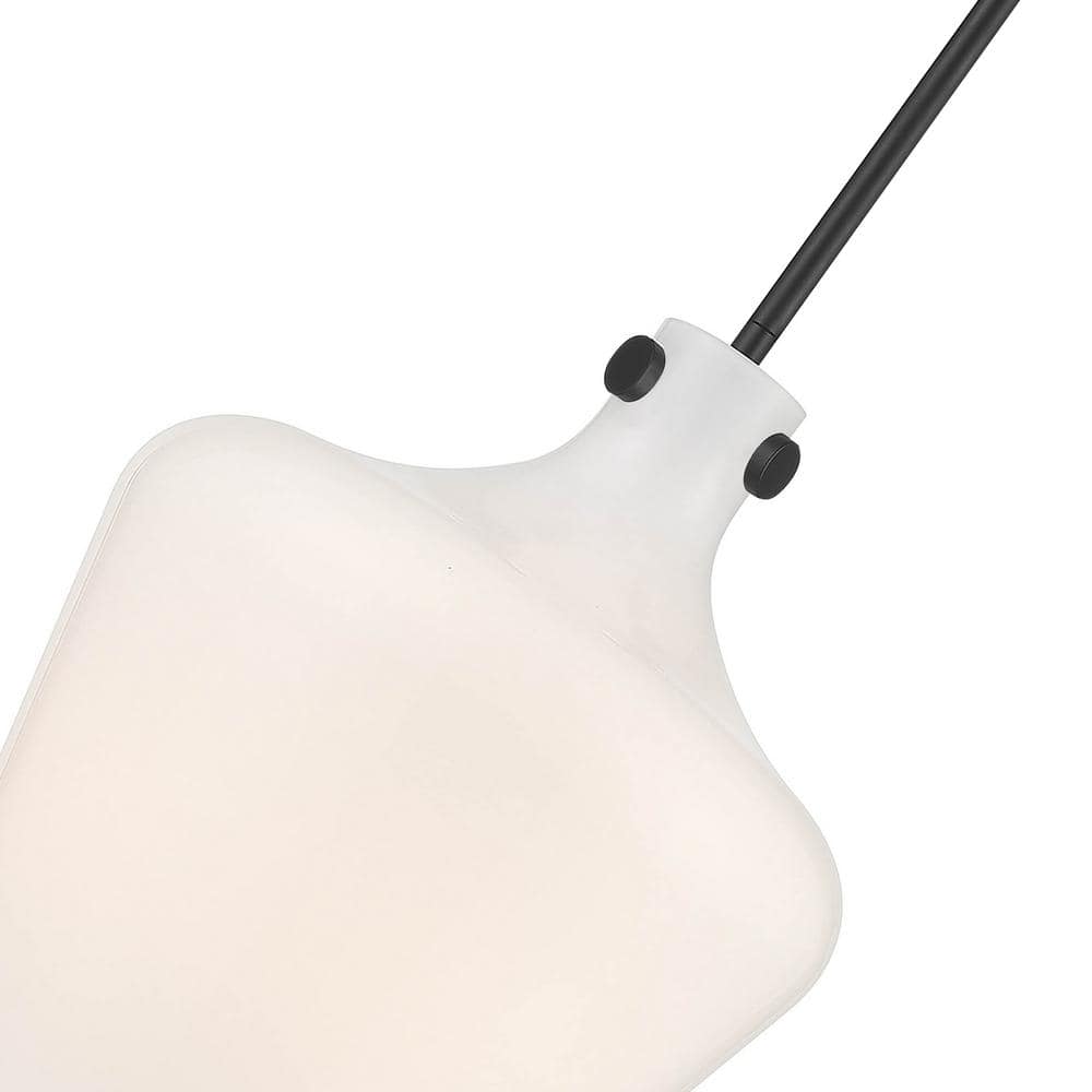 Matte Black Glass Indoor/Outdoor Pendant Light