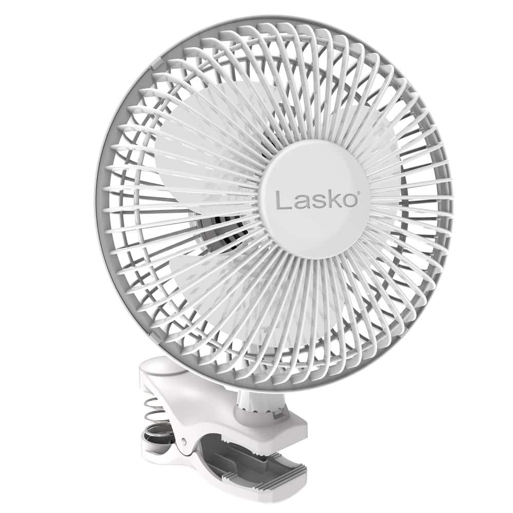 Lasko 6 in. 2-Speed Clip Fan 2004W - The Home Depot