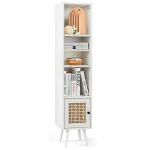 White 54 in. Accent Cabinet with 4 of Shelves