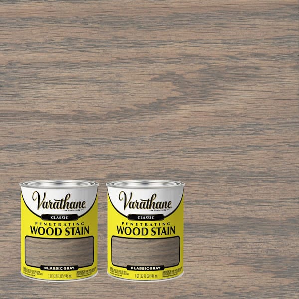 1 Quart Gray Classic Interior Wood Stain (2-Pack)
