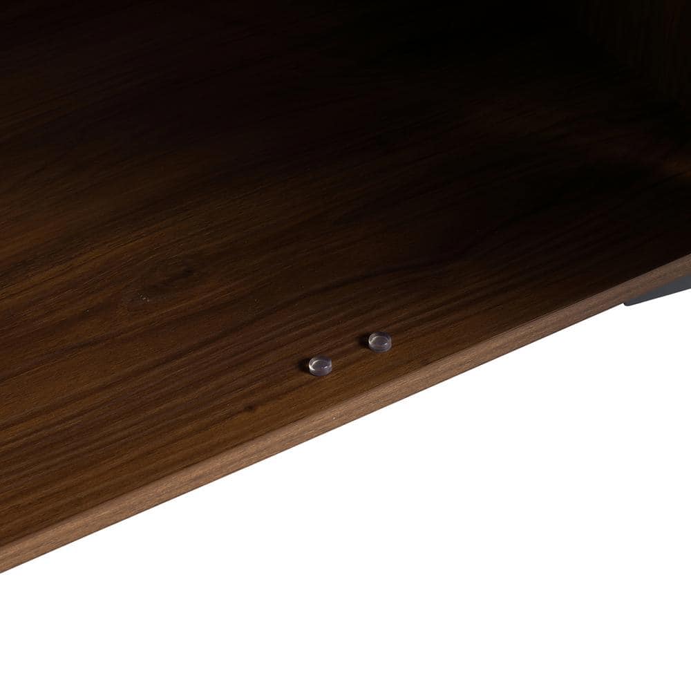 24'' Brown Walnut Single Vanity with White Resin Sink