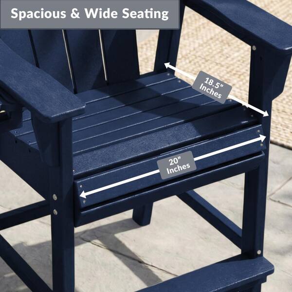 Westin Outdoor Laguna Fade Resistant Outdoor Patio HDPE Adirondack