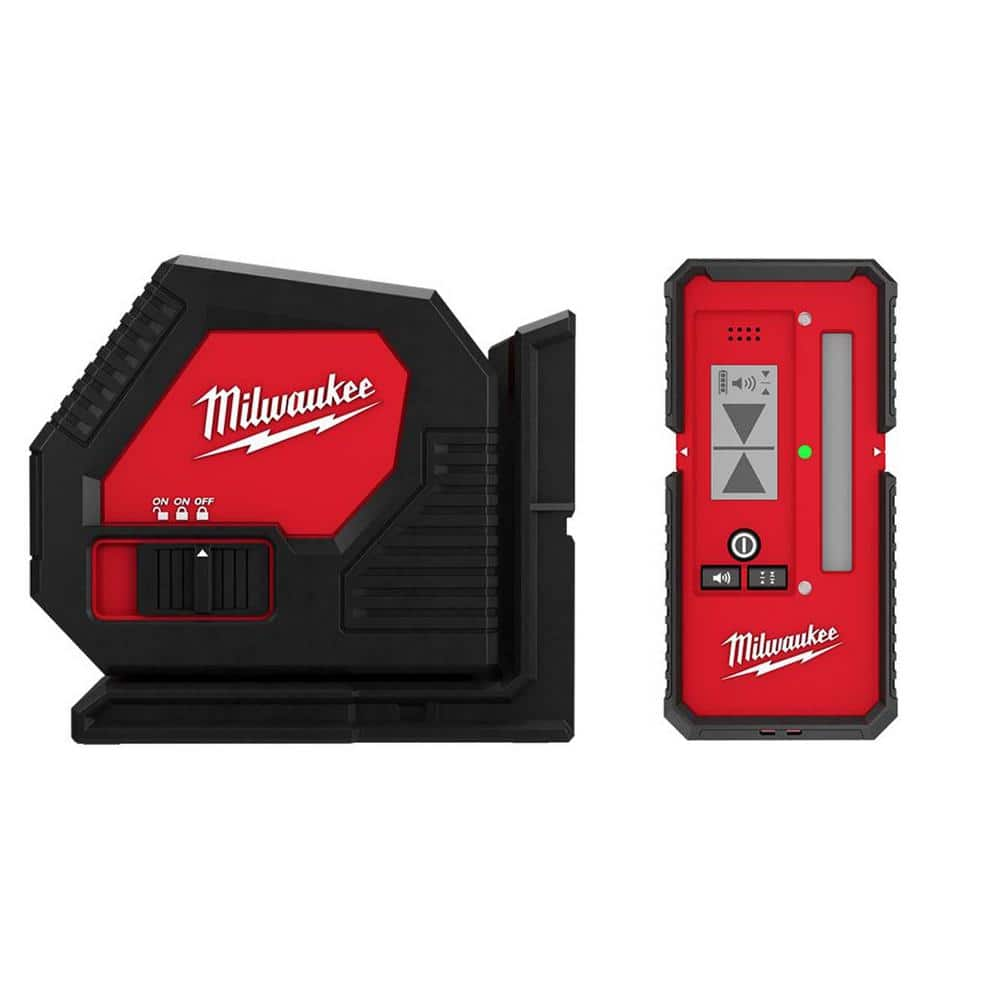 Milwaukee Alkaline Cross Laser with Laser Line Detector