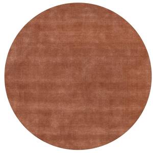 nuLOOM Arrel Speckled Wool-Blend Orange 4 ft. x 6 ft. Indoor Area Rug ...