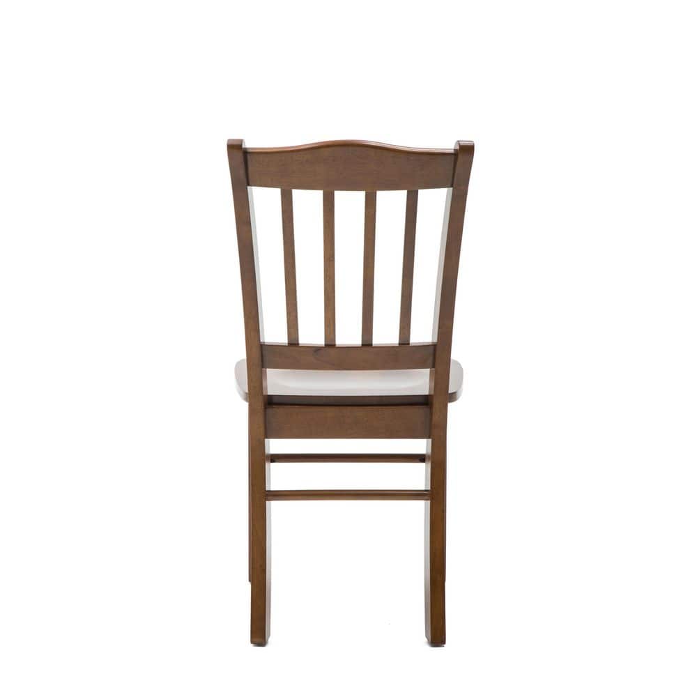 Walnut Finish Solid Hardwood Shaker Dining Set with 4 Chairs and Bench
