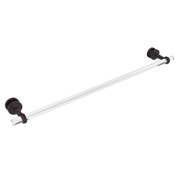 Allied Brass Pacific Beach Collection 30 in. Over-the-door Single Towel Bar in Venetian Bronze with Twisted Accents