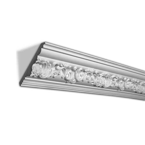 4-5/8 in. x 4-1/2 in. x 94-1/2 in. Floral Polyurethane Crown Moulding Pro Pack 15-1/2 LF (2-Pack)