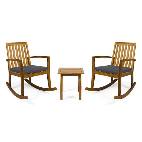 Teak Recliner Seat and Back Cushion Set