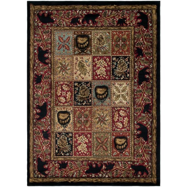 American Destination Ebony Masters Lodge Multi-Color 8 ft. x 10 ft. Area Rug