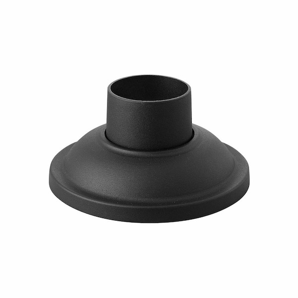 Black Aluminum Outdoor Pier Mount Base