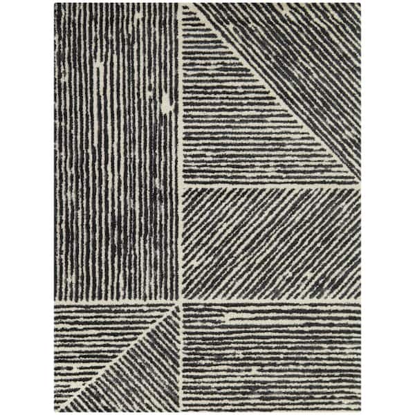BALTA Vachel Cream 8 ft. x 10 ft. Striped Area Rug