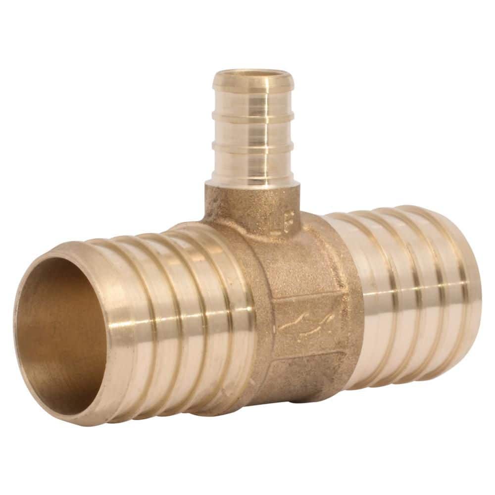 1-1/4 in. x 1-1/4 in. x 1/2 in. PEX Barb Brass Reducing Tee Fitting price history on PriceWatchPro