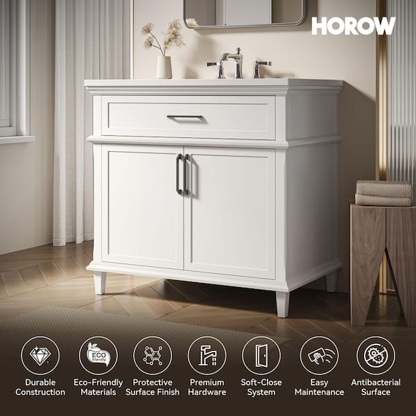HOROW Velora 36 in. W x 22 in. D x 34 in. H Bath Vanity Cabinet