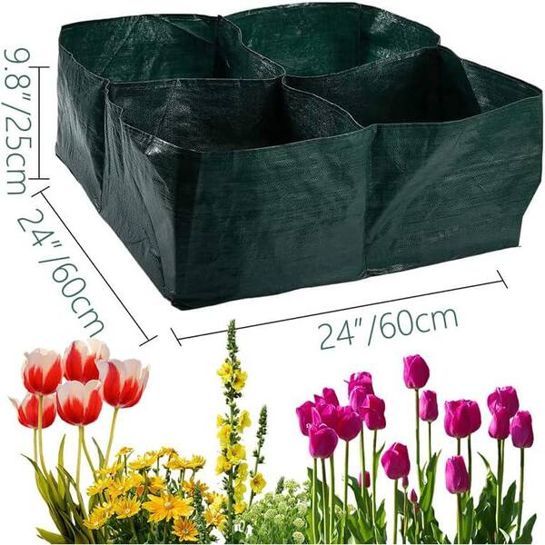 Agfabric Fabric Raised Garden Bed Square Plant Grow Bags