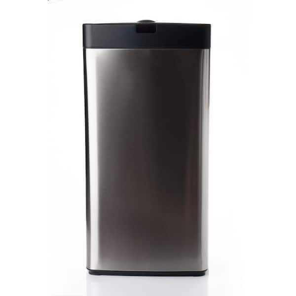 SIMPLI-MAGIC 13 Gal. Stainless Steel Rectangle Sensor Trash Can