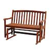 northbeam 2-Person Acacia Wood Outdoor Glider MPG-GDB01 - The Home Depot