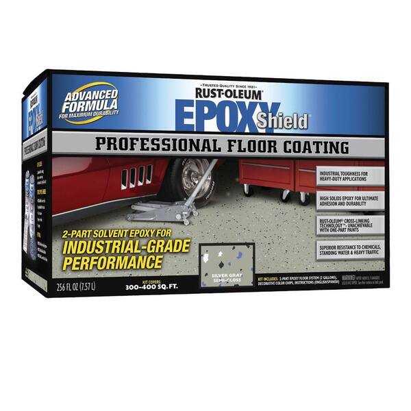 Rust-Oleum Epoxy Shield 1-gal. Professional Silver Gray Floor Coating Kit-DISCONTINUED