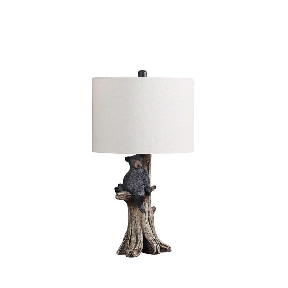 24.75 in. H Black Bear On a Tree Polyresin Table Lamp price history on PriceWatchPro