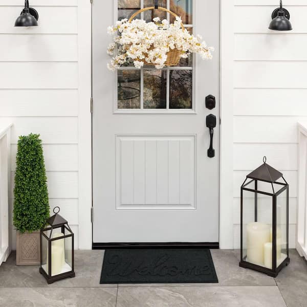 Mohawk Home Big Welcome Impressions Onyx 18 in. x 30 in. Door Mat