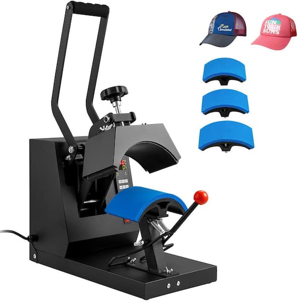Hat Heat Press, 4-in-1 Cap Heat Press Machine, 6 in. L x 3 in. W Sublimation Transfer, Digital Timer Temperature Control