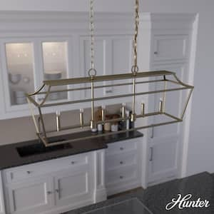 Laurel Ridge 6-Light Alturas Gold Linear Chandelier