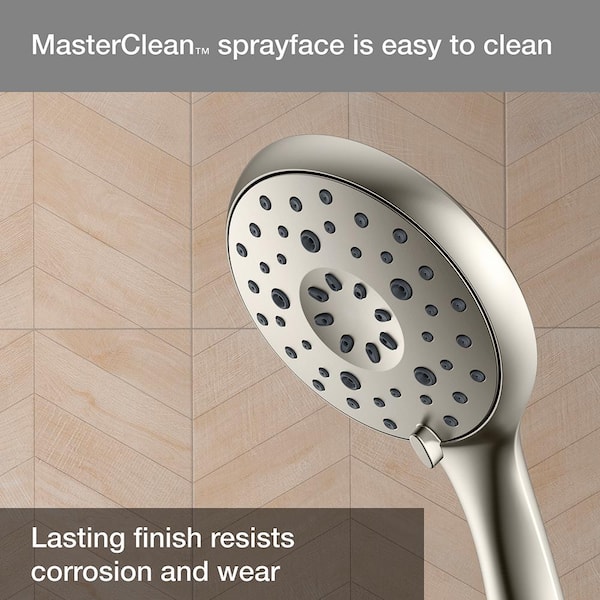Moen 90 Degree Brushed Nickel 1-Spray Handheld Shower 1.75-GPM (6.6-LPM) Moen 90 Degree Brushed Nickel 1-Spray Handheld Shower 1.75-GPM (6.6-LPM)
