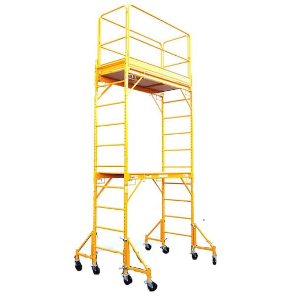 FORTRESS 12 ft. x 6 ft. x 29 in. Rolling Drywall Scaffold Unit 1000 lb. Load Capacity