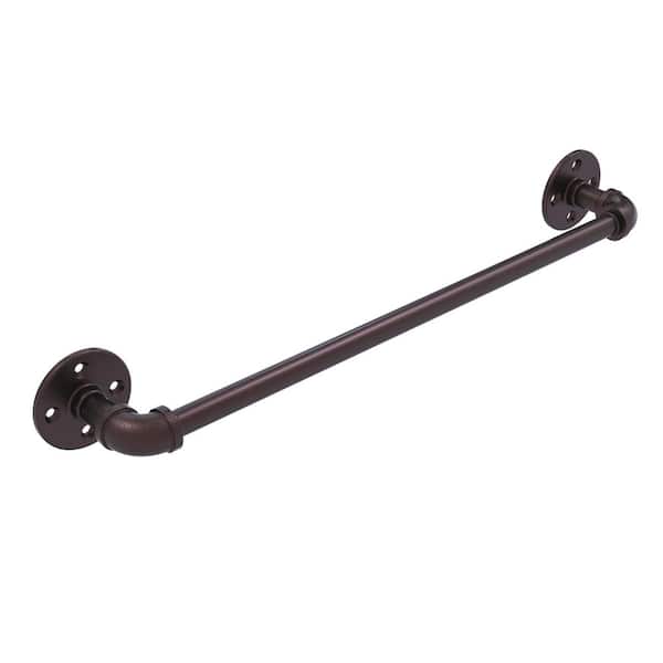 Pipeline Collection 36 in. Wall Mounted Single Towel Bar in Antique Bronze