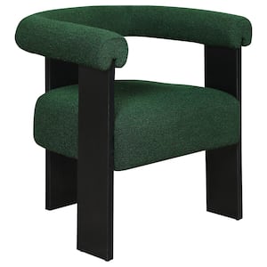 Ramona Green and Black Boucle Upholstered Accent Side Chair