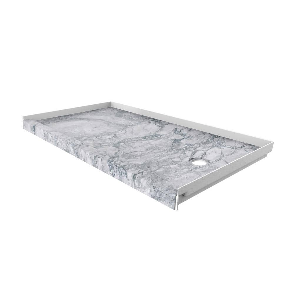 32 in. x 60 in. Single Threshold Shower Base with Right Hand Drain in Everest price history on PriceWatchPro