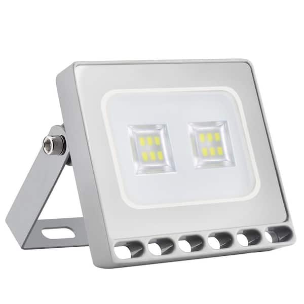 CIPACHO 6th Generation 10-Watt Grey LED Outdoor Ultra-thin Flood Light